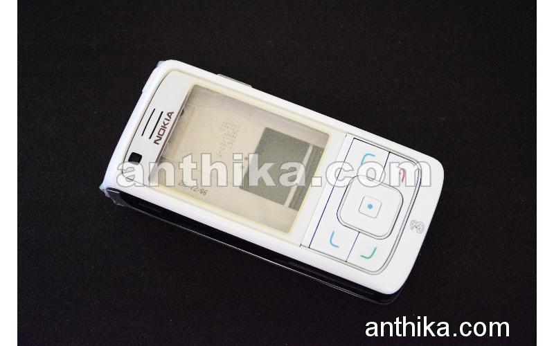 Nokia 6288 Kapak Kasa Tuş Original Full Housing White New