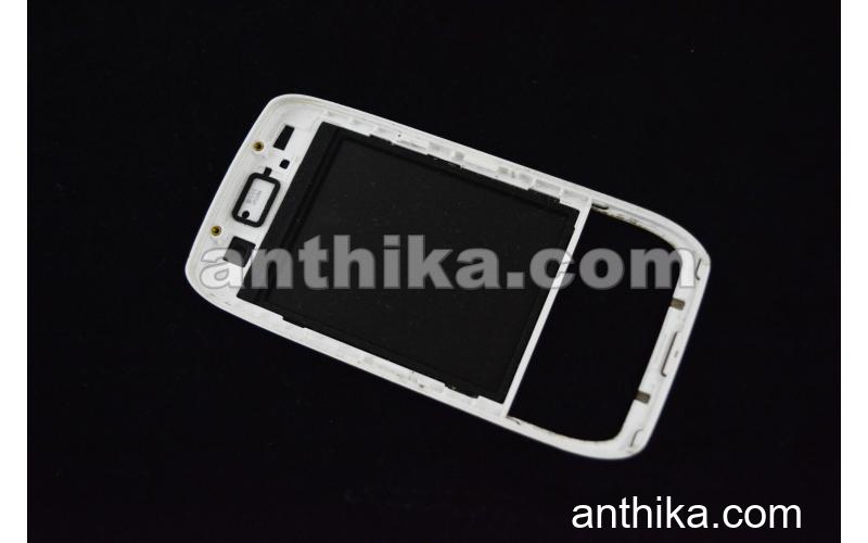 Nokia E66 Kapak Original Front Cover Light Silver Used