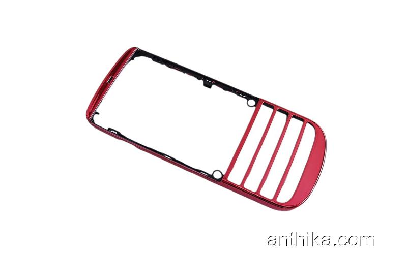 Nokia Asha 300 Kapak Original Front Cover Red New