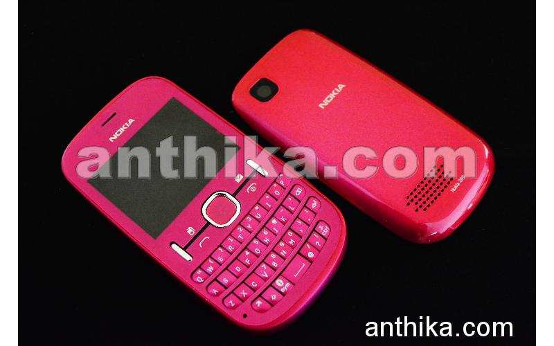 Nokia Asha 201 Kapak Tuş High Quality Cover Pink New