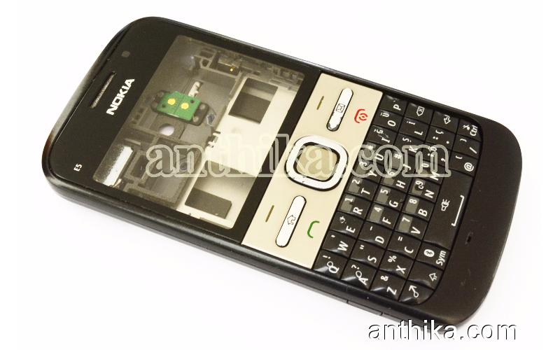 Nokia E5 E5-00 Kapak Tuş Kasa Orjinal Full Housing Black Used- 2