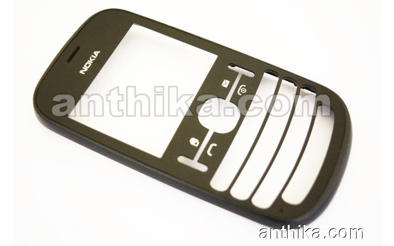 Nokia Asha 200 201 Kapak Original Front Cover Black Used