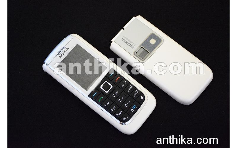 Nokia 6151 Kapak Original Front Cover and Battery Cover Keypad White-1