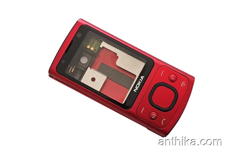 Nokia 6700 Slide Kapak Kasa Tuş Original Housing Red New Condition