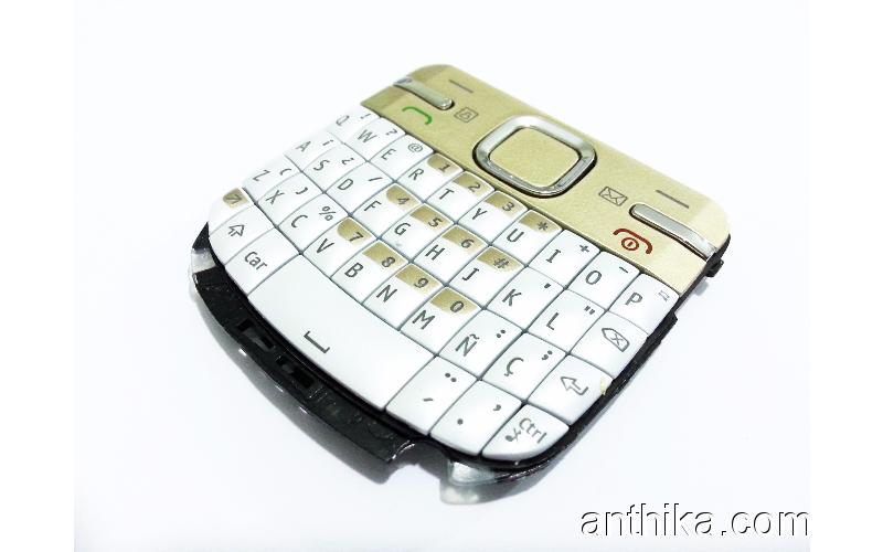 Nokia C3 C3-03 Tuş Orjinal Keypad Gold