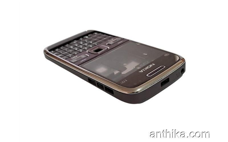 Nokia E72 E72i Kapak Kasa Tuş Original Full Housing Purple New Condition