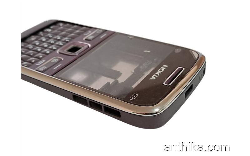 Nokia E72 E72i Kapak Kasa Tuş Original Full Housing Purple New Condition