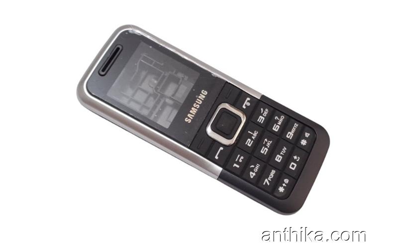 Samsung E1125 Kapak Kasa Tuş High Quality Full Housing Black Silver New