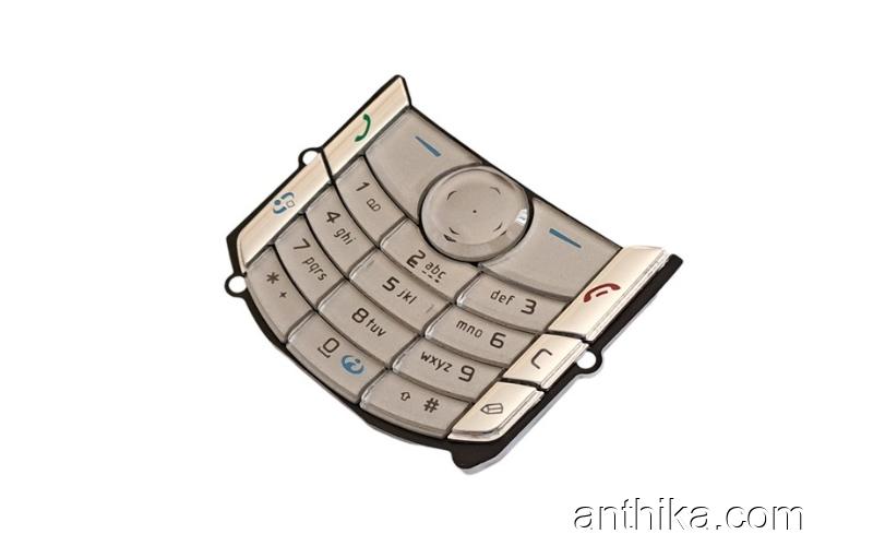 Nokia 6680 6681 Tuş Original Keypad Silver New