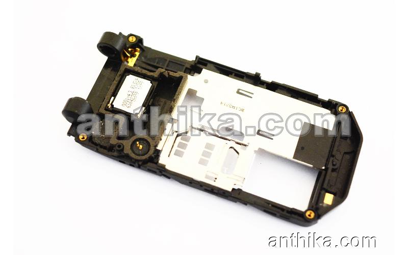 Nokia 7070 Kasa Buzzer Mikrofon Original Middle Cover Black Used