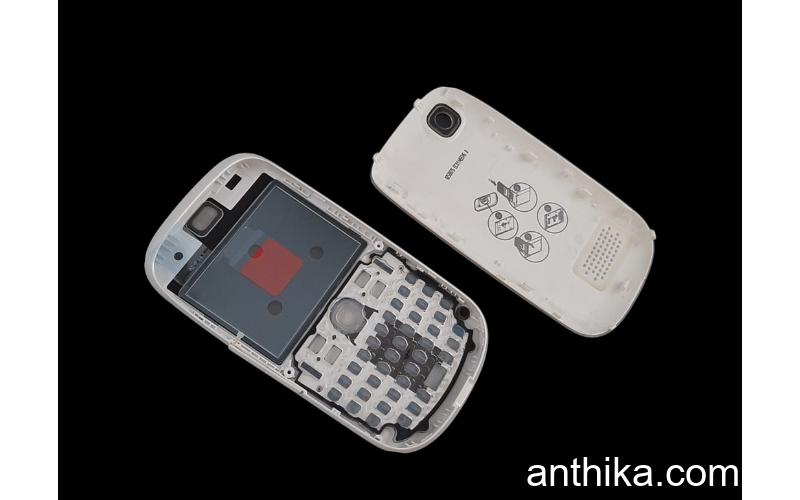 Nokia 200 201 Asha 200 201 Kapak Tuş Original Front Cover and Keypad White