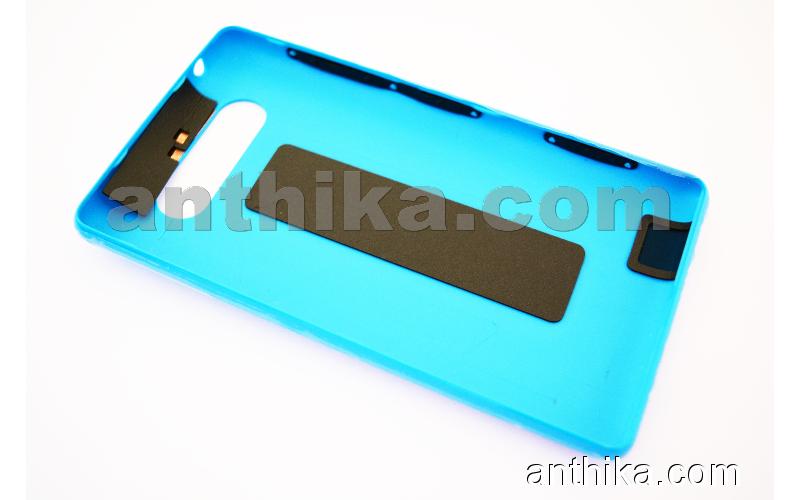 Nokia Lumia 820 Kapak NFC Anten Original Battery Cover Blue New