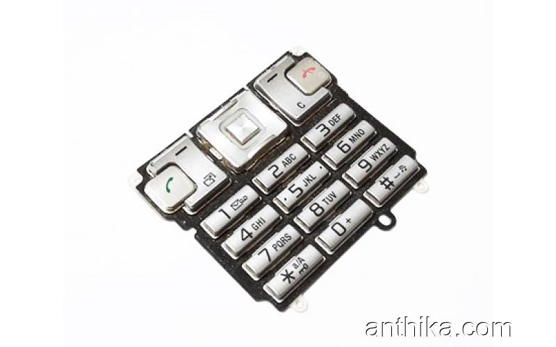 Sony Ericsson T700 T700i Tuş Original Keypad Silver Used