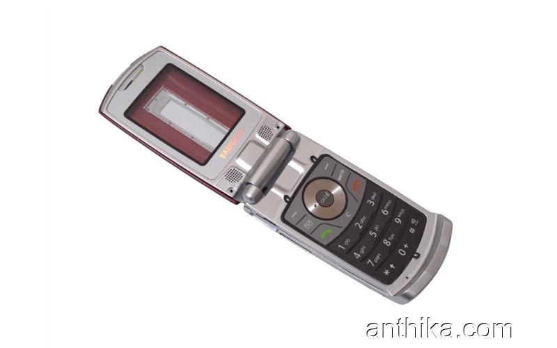 Samsung E490 Kapak Kasa Tuş High Quality Full Housing Red New