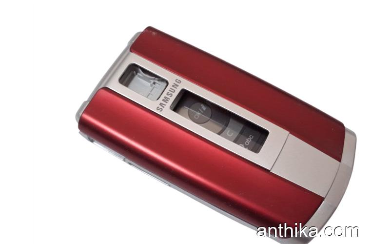 Samsung E490 Kapak Kasa Tuş High Quality Full Housing Red New