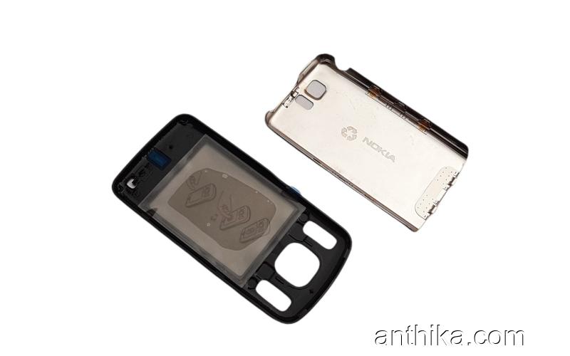 Nokia 6600 Slide Kapak Original Front and Battery Cover Black New