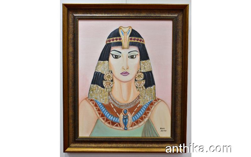 Kleopatra Reprodüksiyon Yağlıboya Tablo Yağlı Boya Resim