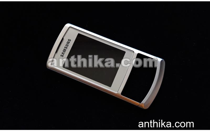 Samsung S3500 Kapak Original Front Cover Silver New Condition