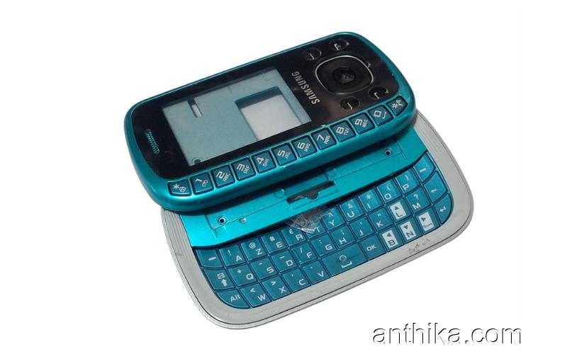 Samsung B3310 Kapak Kasa Tuş Good Quality Housing Silver Blue New
