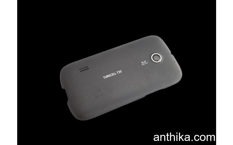 Turkcell T20 Kapak Original Battery Cover Dark Gray New