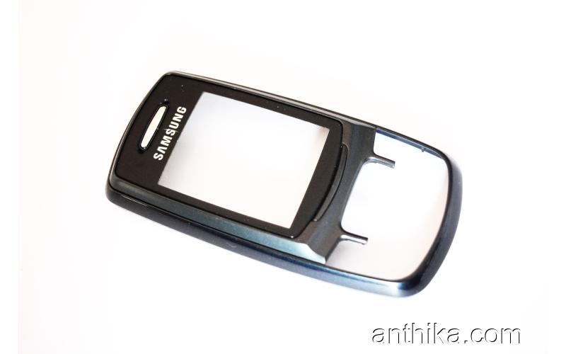 Samsung E370 Kapak Original Front Cover Black Used