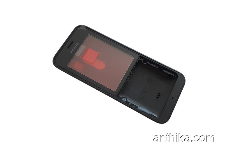 Nokia 220 Kapak Set Original Xpress on Cover Black New