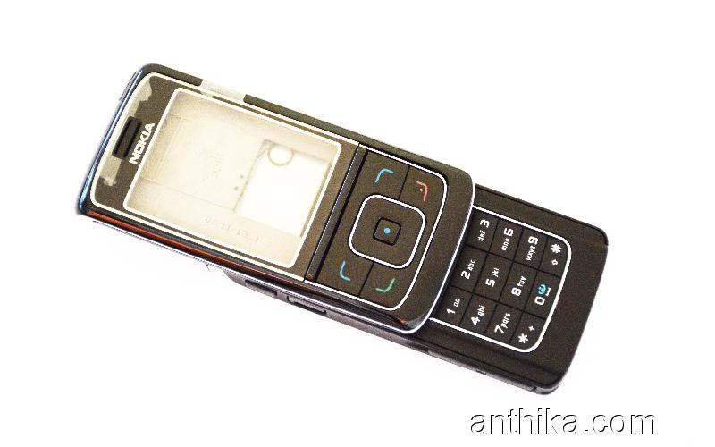 Nokia 6288 Kapak Kasa Tuş Original Full Housing Black New