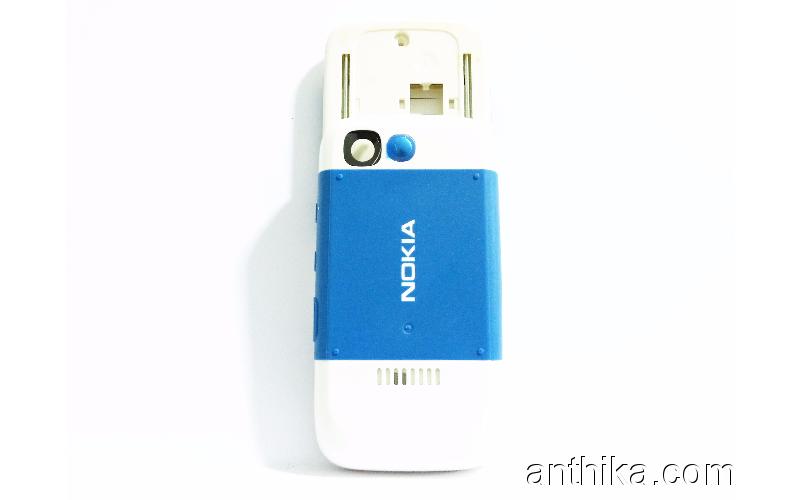 Nokia 5200 Kapak Tuş Full Kasa A++Kalite Housing Blue White