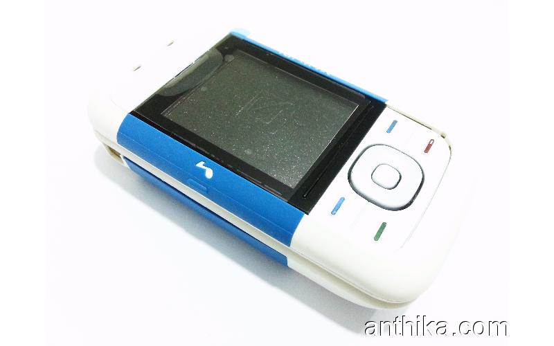 Nokia 5200 Kapak Tuş Full Kasa A++Kalite Housing Blue White