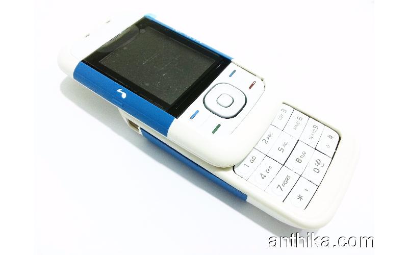 Nokia 5200 Kapak Tuş Full Kasa A++Kalite Housing Blue White