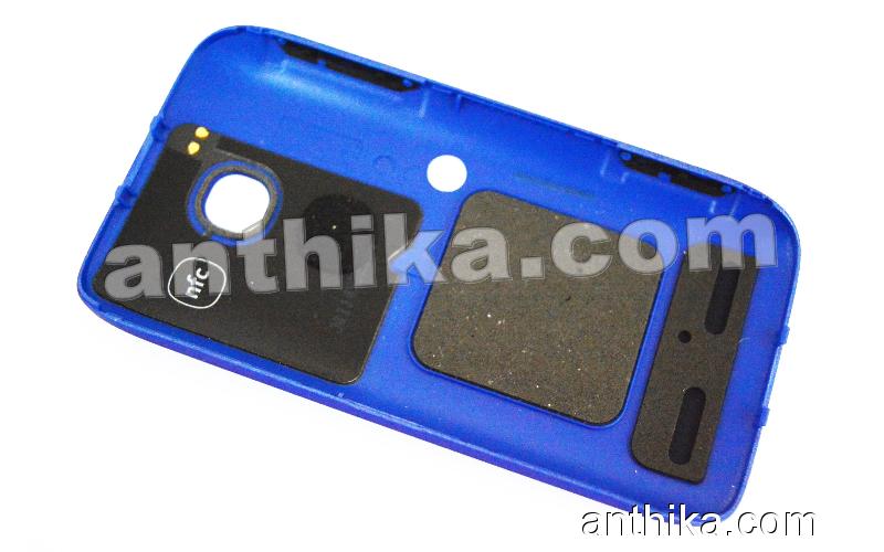 Nokia 603 Kapak Original Battery Cover Blue New