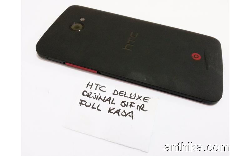 HTC DELUXE Kapak Kasa Orjinal Full Housing Black