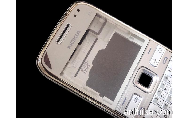 Nokia E72 E72i Kapak Kasa Tuş Original Housing White Good Condition