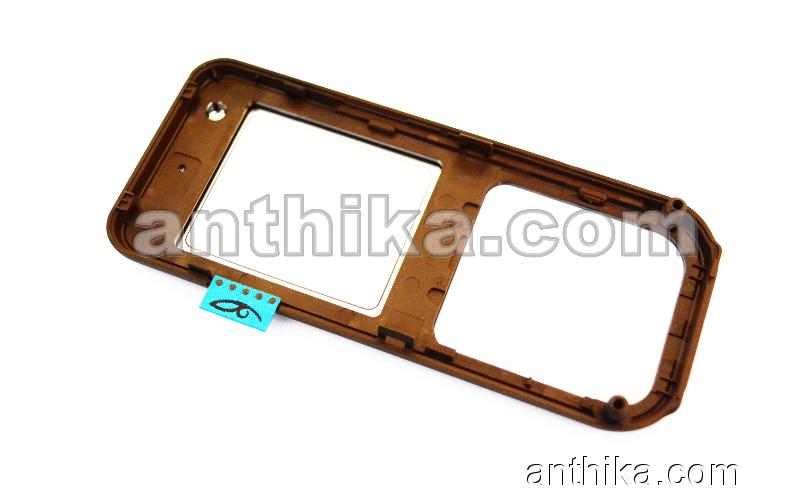 Nokia 7360 Kapak Original Front Cover Brown New