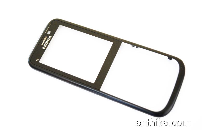 Nokia C5 C5-00 Kapak Original Front Cover Black Used