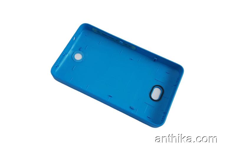 Nokia 501 Asha 501 N501 Kapak Original Back Cover Battery Cover Blue New