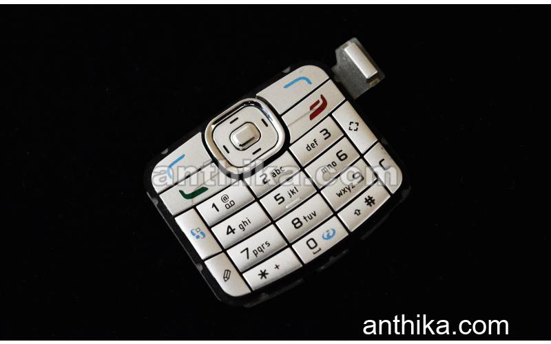Nokia N70 Tuş Original Keypad Silver New