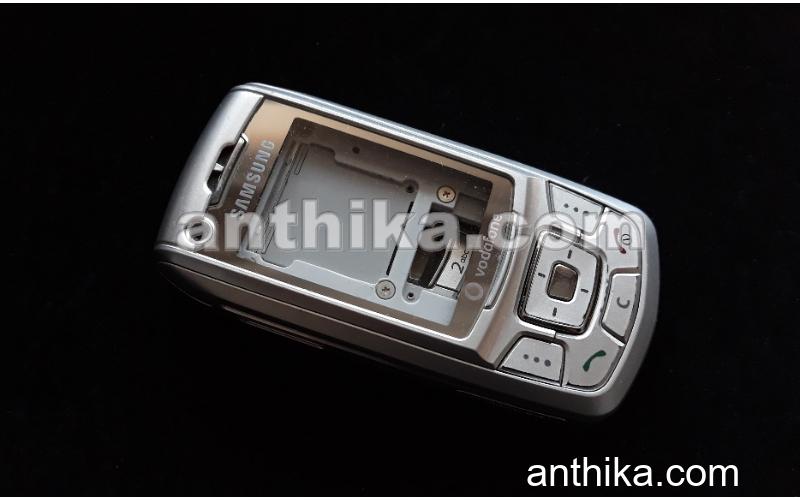 Samsung Z400 Kapak Kasa Tuş Original Full Housing Silver Used