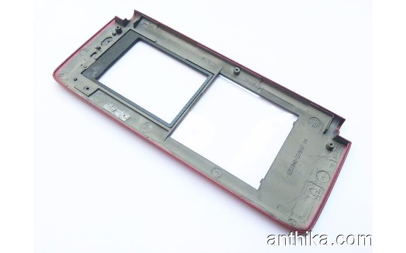 Nokia E90 Kapak Ön Panel Orjinal Front Cover Red