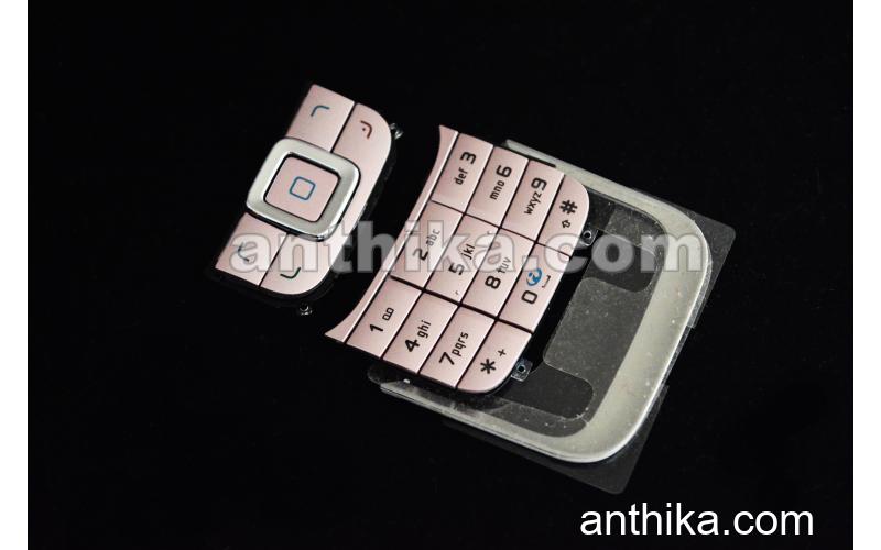 Nokia 6111 Tuş ve Tuş Çerçeve Original Keypad and Bezel Pink New