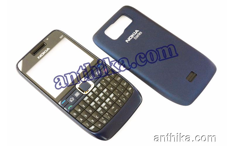 Nokia E63 Kapak Tuş Orjinal Cover Navy Blue New 0253372  0253382