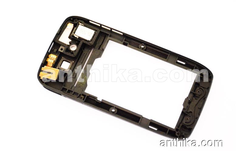 Nokia E72 Kasa Buzzer Soket Flex Orjinal Middle Cover Black Used