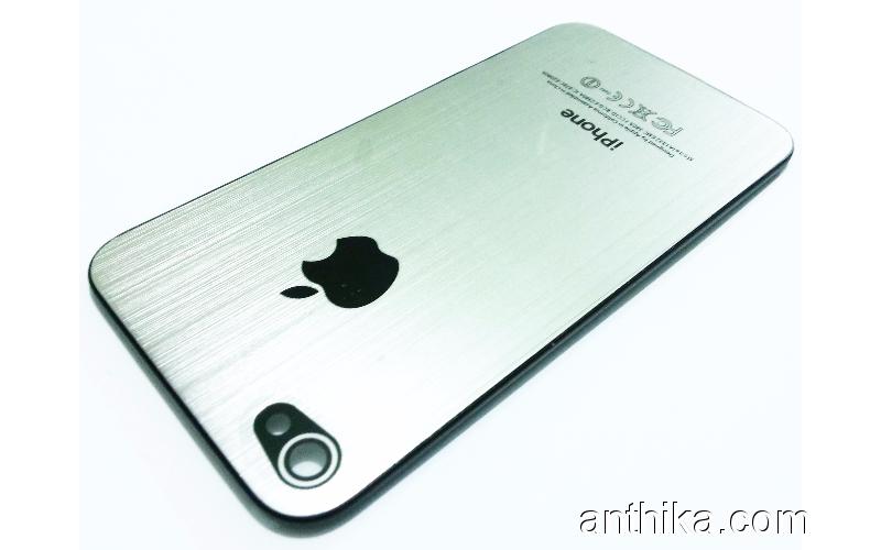 Apple Iphone 4 4s Kapak Battery Cover Silver