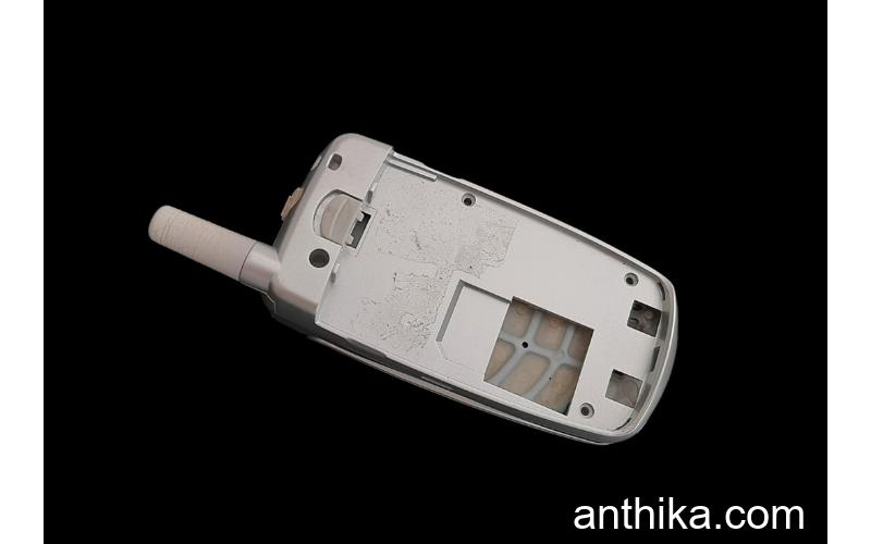 Samsung A800 Kapak Kasa Tuş Anten Original Full Housing Silver Used