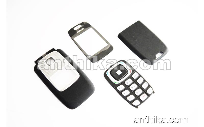 Nokia 6103 Kapak Lens Original Front-Battery Cover Glass Black New