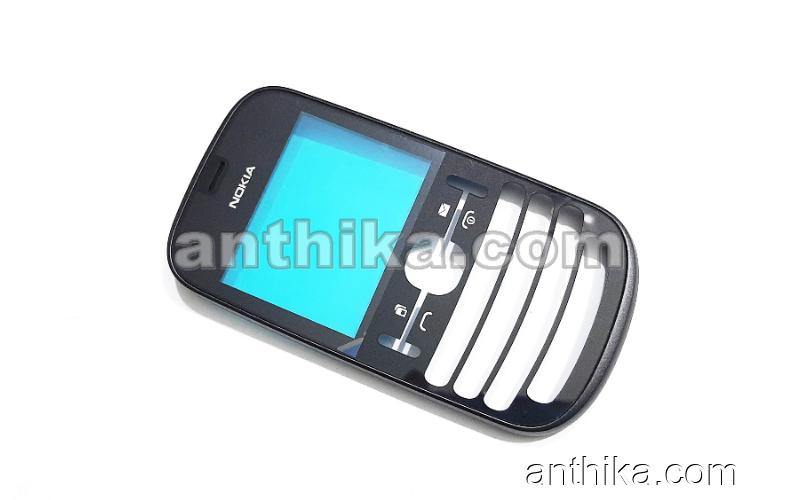 Nokia 200 201 Asha Kapak Original Front Cover Black New