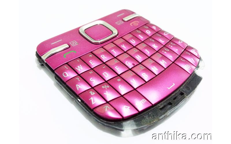 Nokia C3 C3-00 Tuş Orjinal Keypad Pink