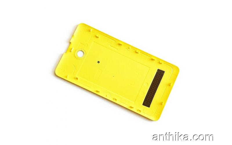 Nokia Asha 210 Kapak N210 Original Battery Cover Yellow New 02503F4