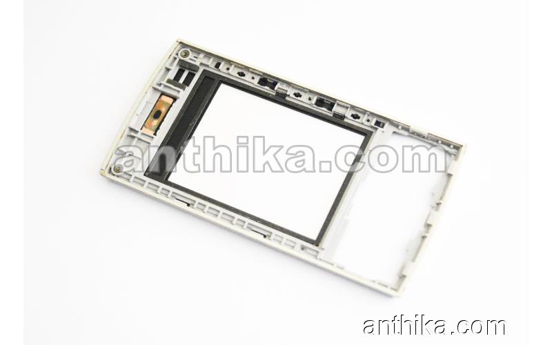 Nokia X3 X3-00 Kapak Original Front Cover Grey Blue Used