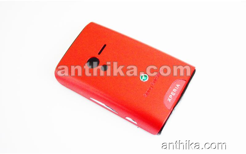 Sony Xperia X10 Mini U20 Kapak Tuş Original Front-Battery Cover Red Black